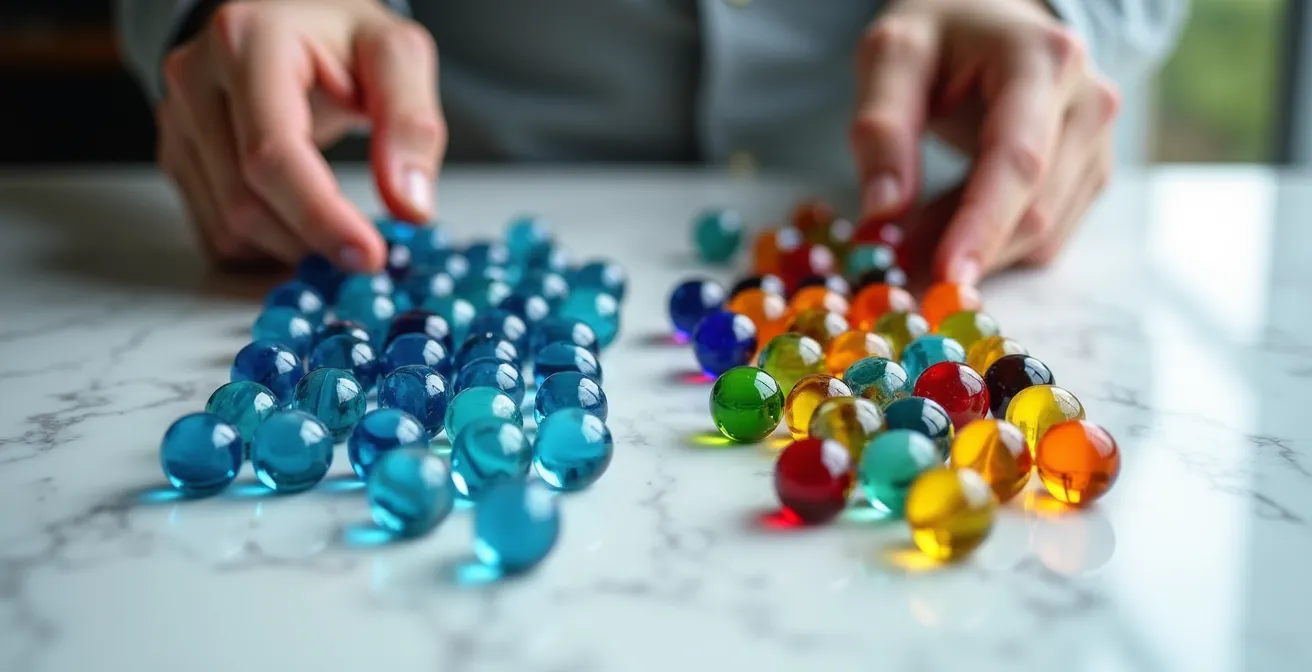 Ilustración de diversificación real versus aparente en carteras de inversión