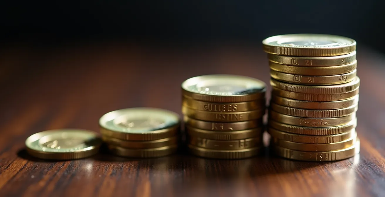 Visualización del crecimiento exponencial del ahorro con interés compuesto mensual